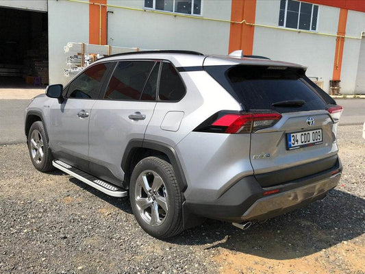 Side sills Tayga V2 (2 pieces, aluminum) for Toyota Rav 4 2019- - Reelken Auto