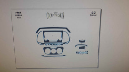 Dashboard Trim Covers (2015+) for Fiat Doblo II 2010-2022 - image 3