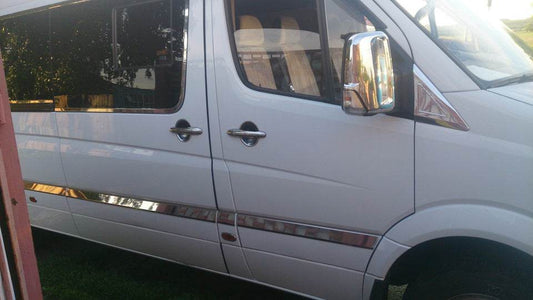 Under chrome handles (4-piece, stainless steel) for Volkswagen Crafter 2006-2016 - Reelken Auto