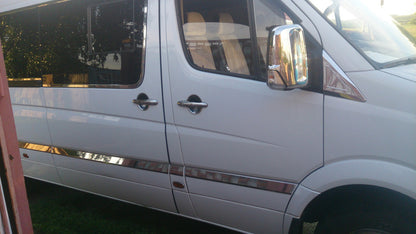 Chrome Handle Covers (4 pcs, Stainless Steel) for Volkswagen Crafter 2006-2016 - image 2