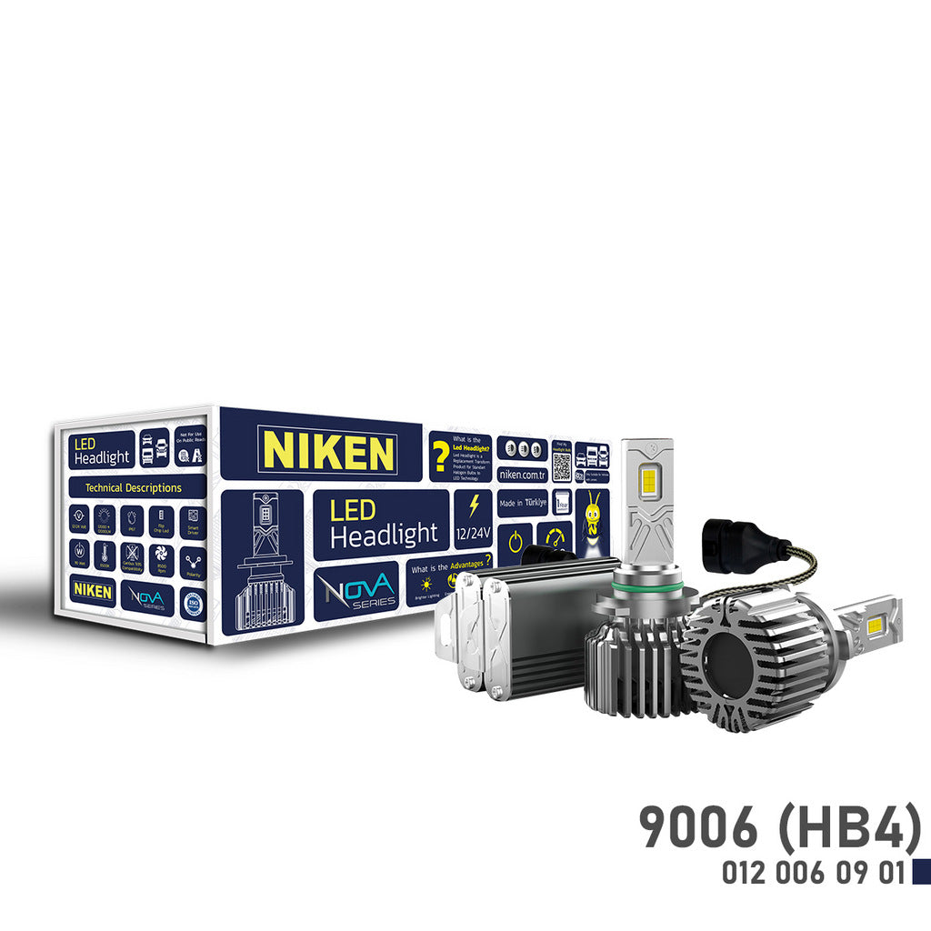 LED Headlight Bulb Kit HB4 9006 Niken Nova-series - image 6