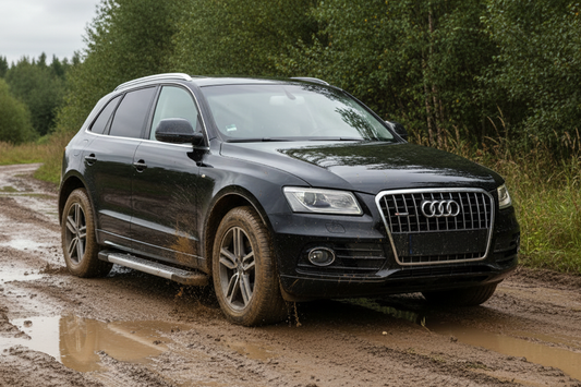 Side Steps New Vision Grey (2 pcs, Aluminum) for Audi Q5 2008-2017 - image 1