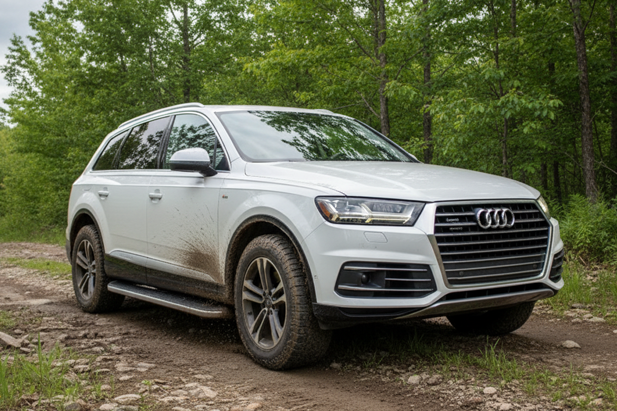 Side Steps Tayga Grey (2 pcs, Aluminum) for Audi Q7 2015- - image 1