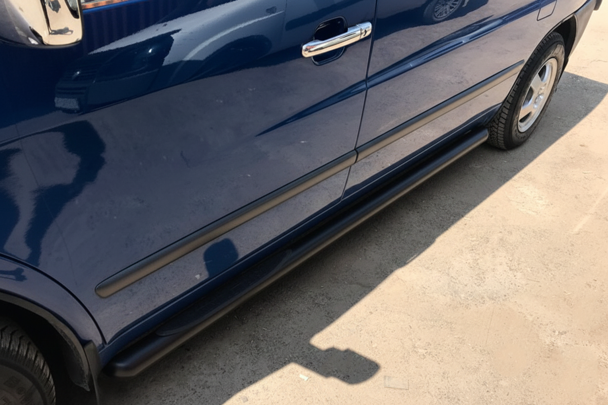 Side Bars Black (2 pcs, Stainless Steel) for Mercedes Vito W638 1996-2003 - image 4