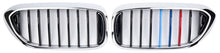 Kidney Grilles 1 Bar (2017-2020, M-Color with Chrome Trim) for BMW 5 Series G30/G31 2017-2023 - image 2