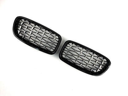 Diamond Silver Kidney Grilles for BMW 3 Series F30/F31 2012-2019 - image 3