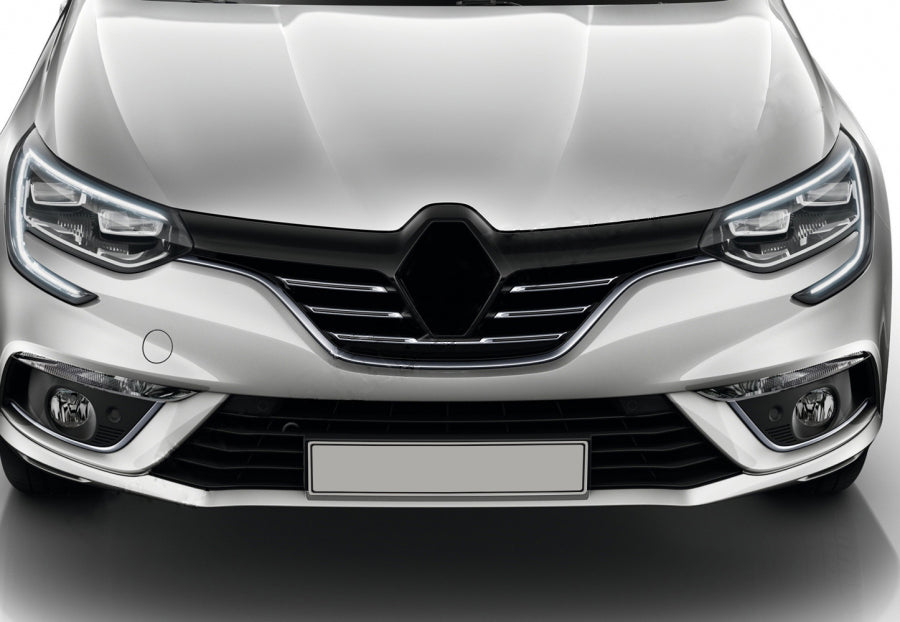 Covers on the radiator grill 2016-2021 (5 pcs., stainless steel) for Renault Megane IV 2016-2025 - image 1