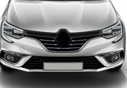 Covers on the radiator grill 2016-2021 (5 pcs., stainless steel) for Renault Megane IV 2016-2025 - image 1