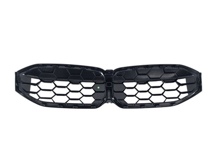 Diamond Black Kidney Grilles (2022+, black surround) for BMW 3 Series G20/G21 2018- - image 4