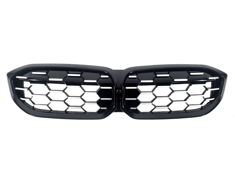 Diamond Silver Kidney Grilles (2022+, black trim) for BMW 3 Series G20/G21 2018- - image 2