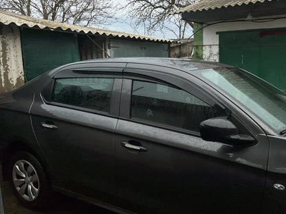 Window Deflectors (4 pcs, Sunplex Sport) for Citroen C-Elysee 2013-2022 - image 2