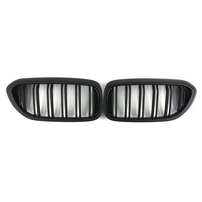 Kidney Grilles M-Look (2017-2020, Matte Black) for BMW 5 Series G30/G31 2017-2023 - image 2