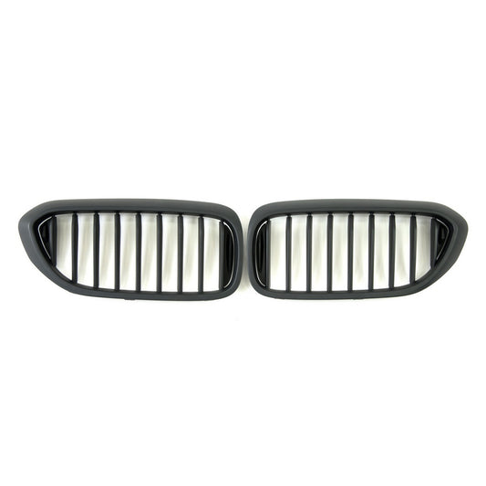 Kidney Grilles 1 Bar (2017-2020, Matte Black) for BMW 5 Series G30/G31 2017-2023 - image 2