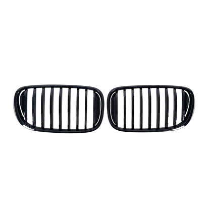 Kidney Grilles 1 Bar (2016-2019, Gloss Black) for BMW 7 Series G11/G12 2015-2022 - image 2