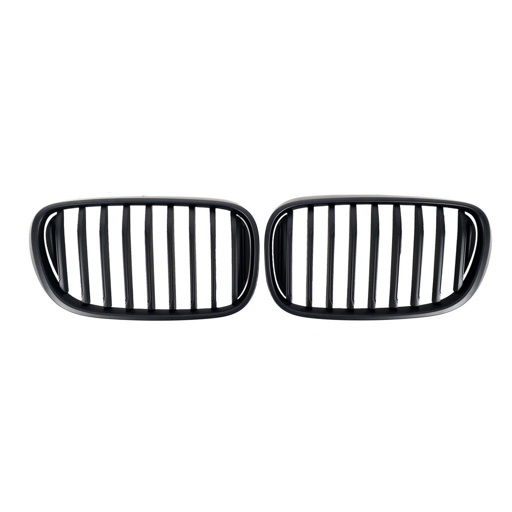Kidney Grilles 1 Bar (2016-2019, Black Matte) for BMW 7 Series G11/G12 2015-2022 - image 2