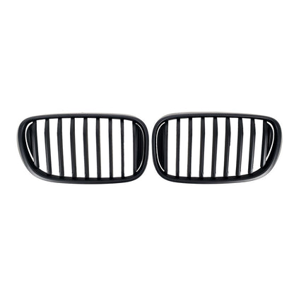 Kidney Grilles 1 Bar (2016-2019, Black Matte) for BMW 7 Series G11/G12 2015-2022 - image 2