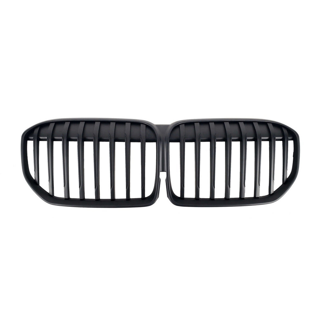 Kidney Grilles 1 Bar (2019-2022, Matte Black) for BMW 7 Series G11/G12 2015-2022 - image 2