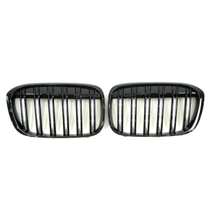M-Look Kidney Grilles (2015-2019, Gloss Black) for BMW X1 F48 2015-2022 - image 2