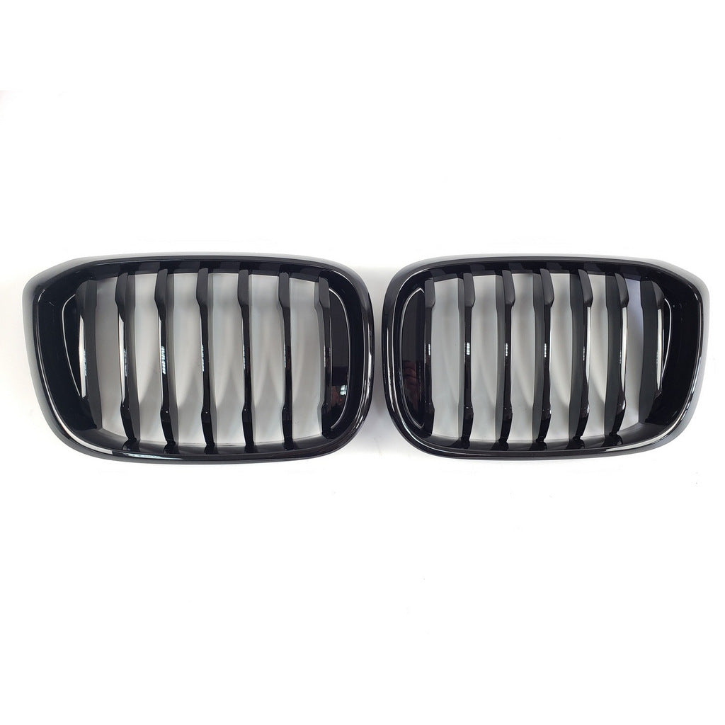 Kidney Grilles 1 Bar (2018-2021, Gloss Black) for BMW X3 G01 2018- - image 2