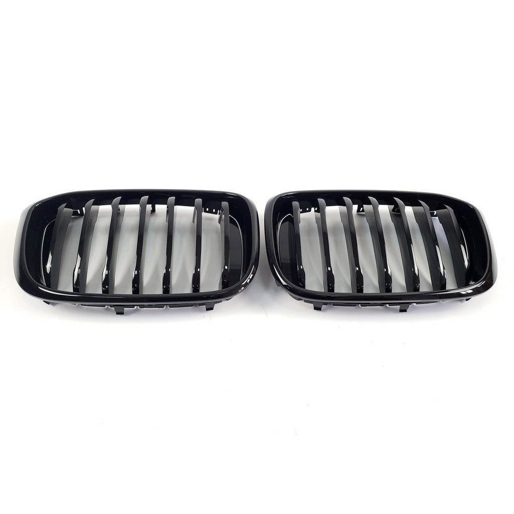 Kidney Grilles 1 Bar (2018-2021, Gloss Black) for BMW X3 G01 2018- - image 6