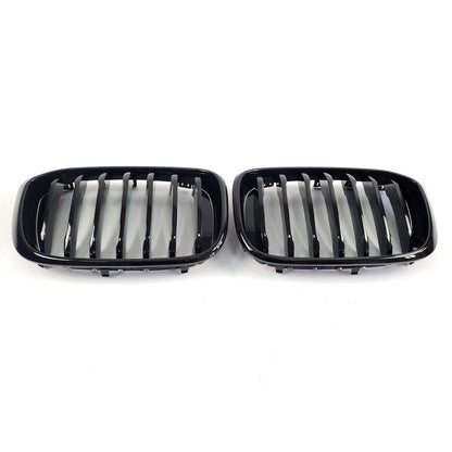Kidney Grilles 1 Bar (2018-2021, Gloss Black) for BMW X3 G01 2018- - image 6