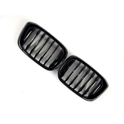Kidney Grilles 1 Bar (2018-2021, Gloss Black) for BMW X3 G01 2018- - image 5