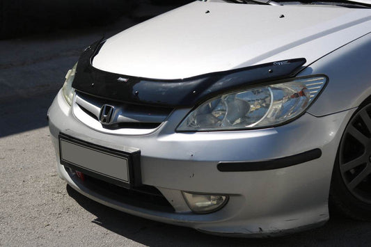 The hood deflector (EuroCap) for Honda Civic Sedan VII 2001-2006 - Reelken Auto