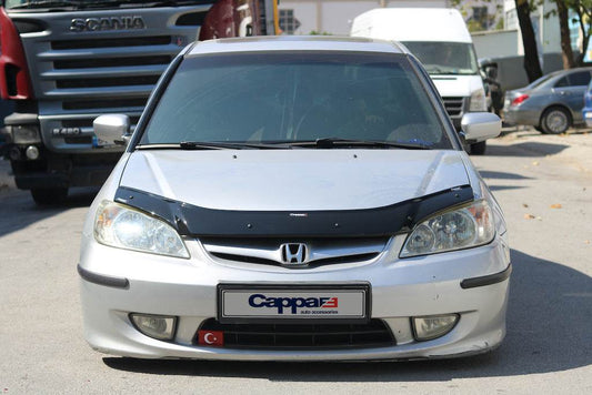 The hood deflector (EuroCap) for Honda Civic Sedan VII 2001-2006 - Reelken Auto