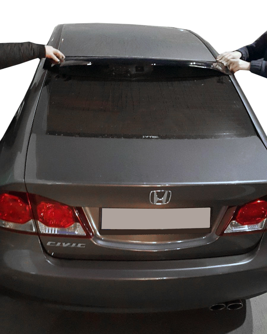 Rear window spoiler (black, ABS) for Honda Civic Sedan VIII 2006-2011 - image 1