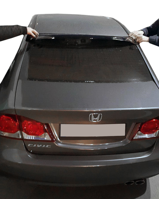 Rear window spoiler (black, ABS) for Honda Civic Sedan VIII 2006-2011 - image 1