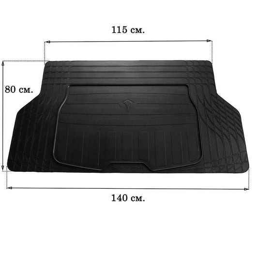 Universal boot mat S 140x80cm (Stingray, rubber) - Reelken Auto
