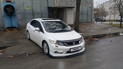 The hood deflector (EuroCap) for Honda Civic Sedan IX 2011-2016 - Reelken Auto