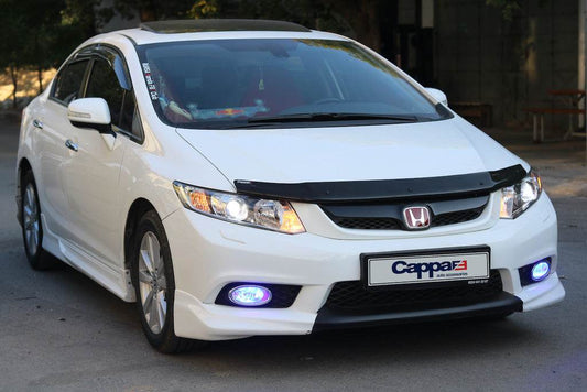 The hood deflector (EuroCap) for Honda Civic Sedan IX 2011-2016 - Reelken Auto