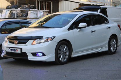 The hood deflector (EuroCap) for Honda Civic Sedan IX 2011-2016 - Reelken Auto