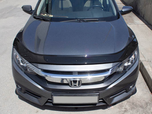 The hood deflector (EuroCap) for Honda Civic Sedan X 2016-2021 - Reelken Auto