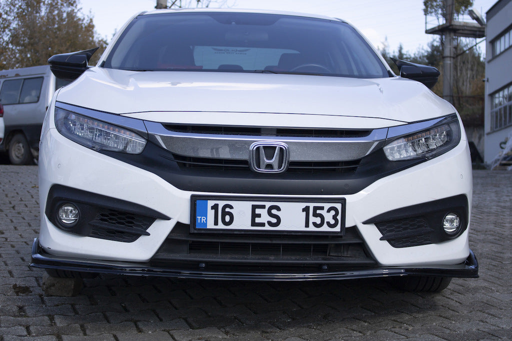 Front Lip V1 (black) for Honda Civic Sedan X 2016-2021 - image 6