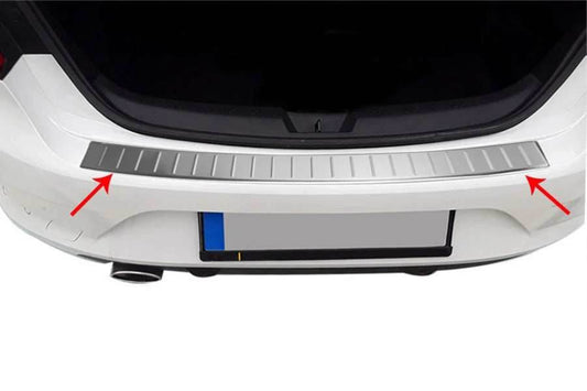 Cover on the rear bumper OmsaLine (SD, stainless steel) for Renault Megane IV 2016-2025 - Reelken Auto
