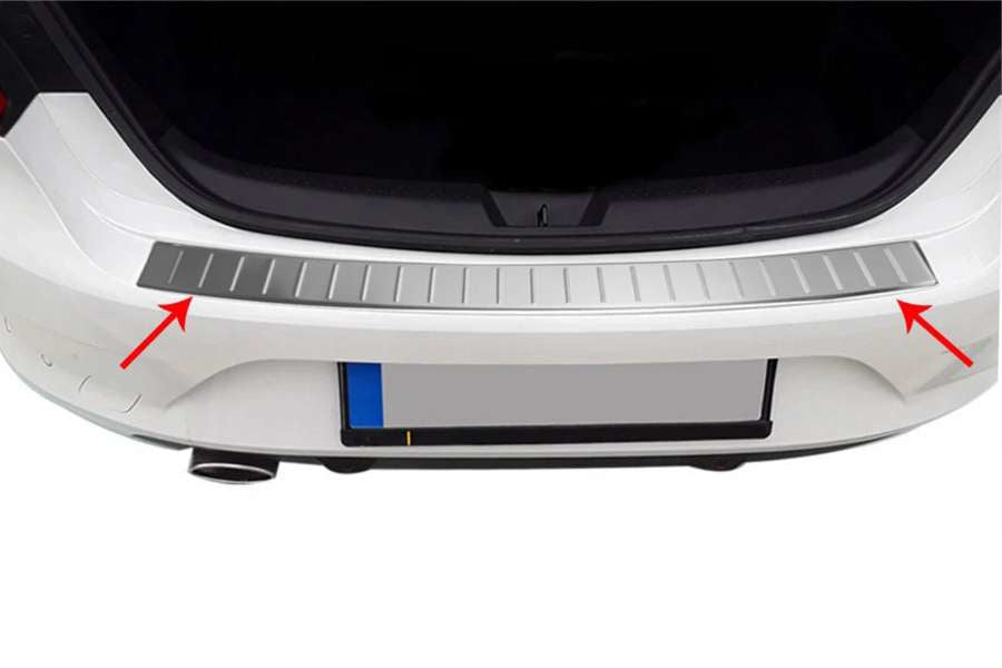 Rear Bumper Protector OmsaLine (SD, Stainless Steel) for Renault Megane IV 2016-2025 - image 1