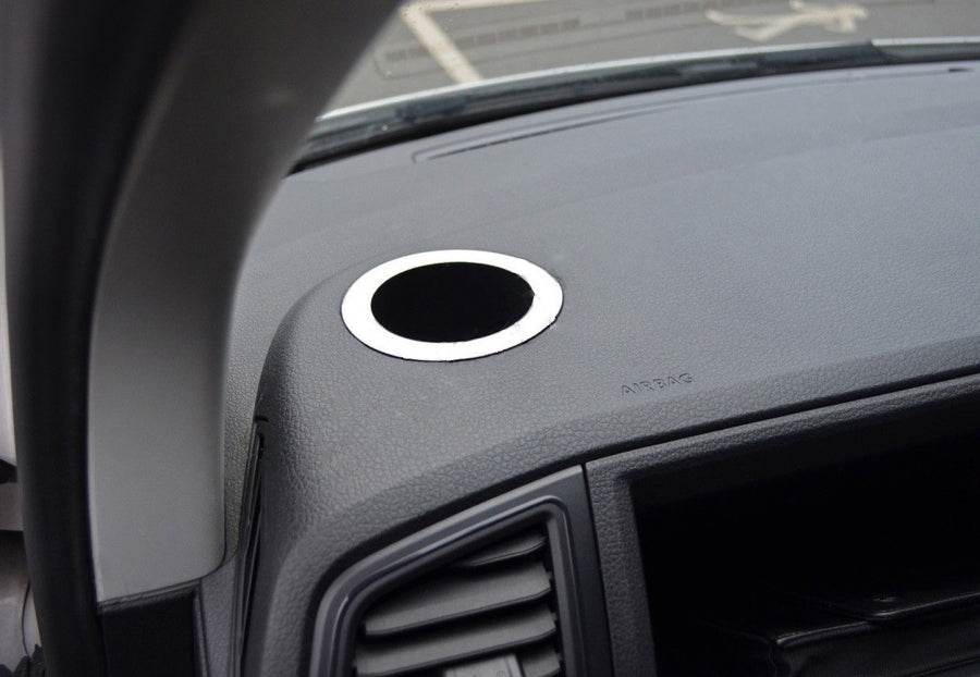 Trim Cup holder (2 PCs, stainless steel) for Volkswagen T6 - Reelken Auto