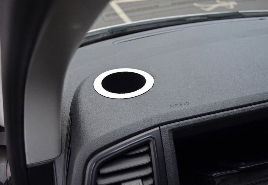 Cup Holder Cover (2 pcs, Stainless Steel) for Volkswagen T6 2015-2024 - image 2