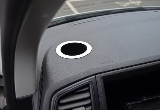 Cup Holder Cover (2 pcs, Stainless Steel) for Volkswagen T6 2015-2024 - image 2