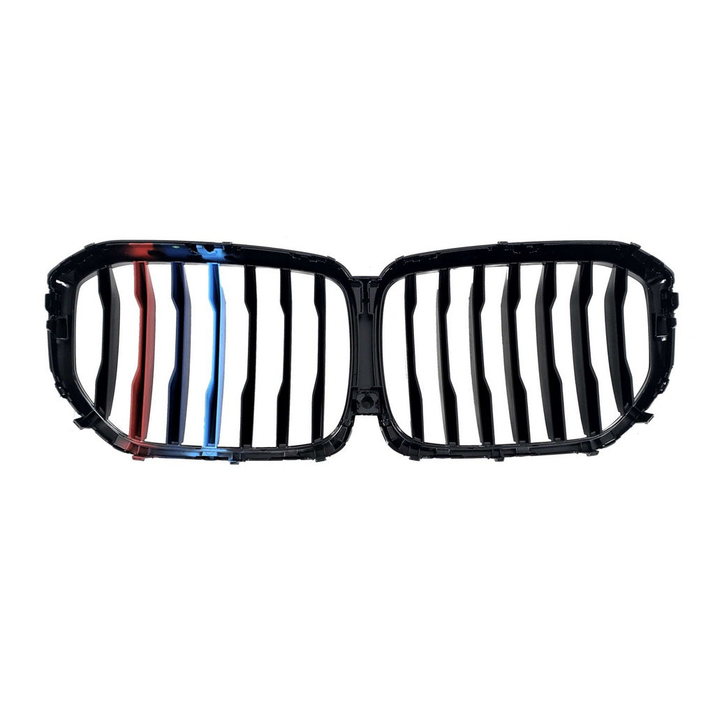 Kidney Grilles 1 Bar (2019-2022, M-Color) for BMW X5 G05 2019–2026 - image 4