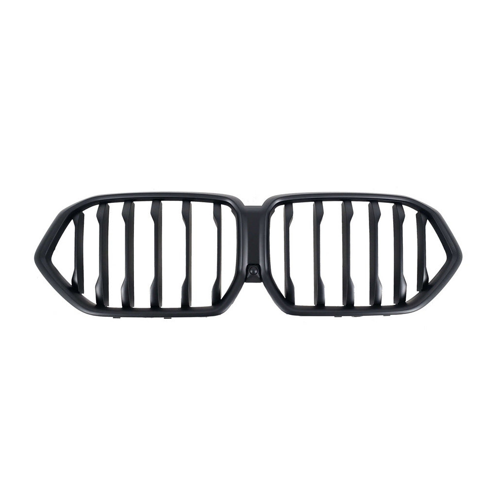 Kidney Grilles 1 Bar (2019-2022, Matte Black) for BMW X6 G06 2019–2027 - image 2