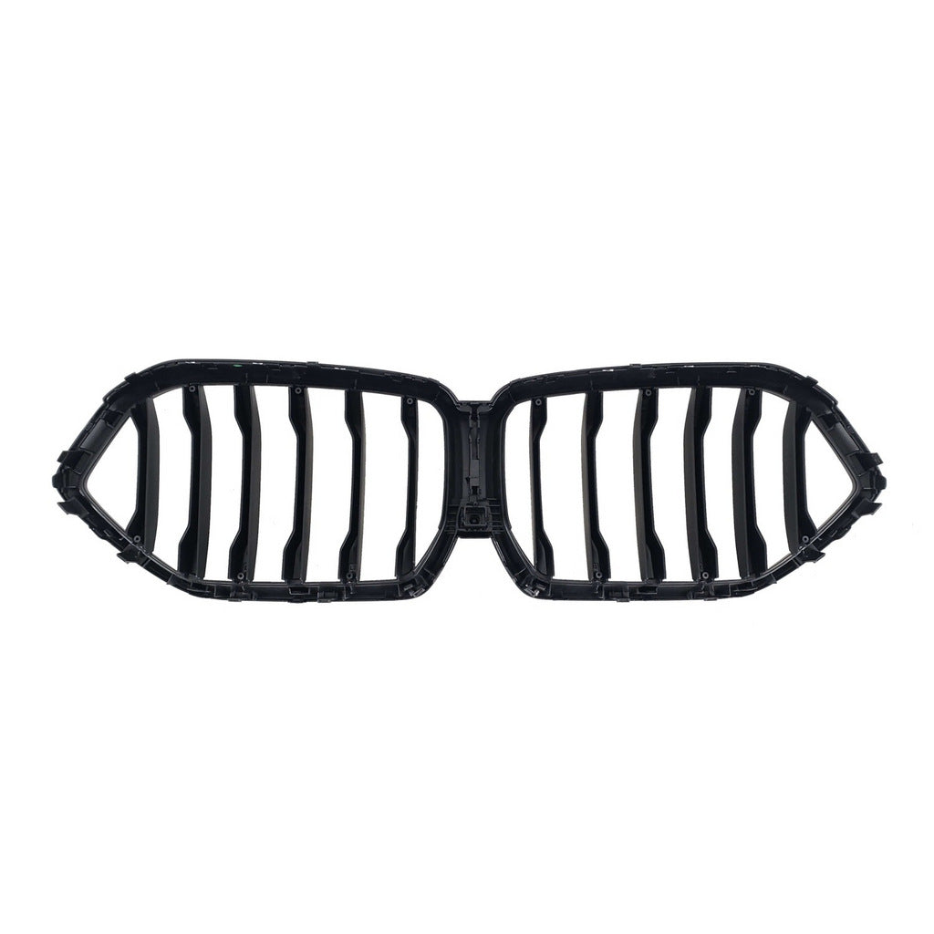 Kidney Grilles 1 Bar (2019-2022, Matte Black) for BMW X6 G06 2019–2027 - image 5
