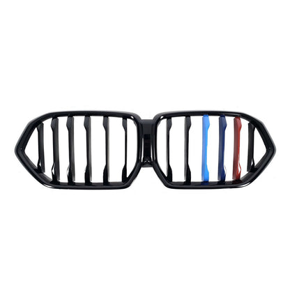 Kidney Grilles 1 Bar (2019-2022, M-Color) for BMW X6 G06 2019–2027 - image 2