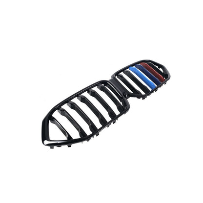 Kidney Grilles 1 Bar (2019-2022, M-Color) for BMW X6 G06 2019–2027 - image 3