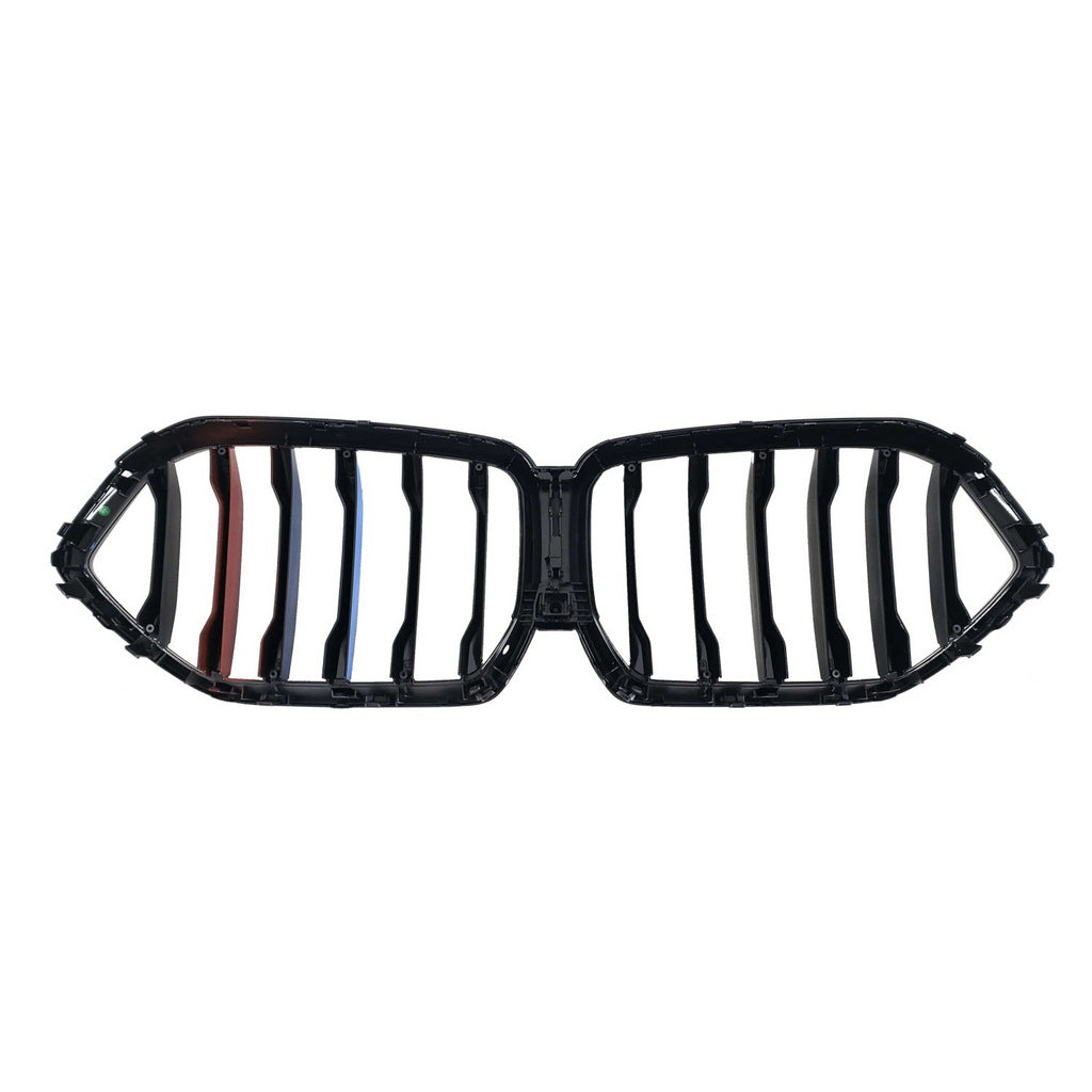 Kidney Grilles 1 Bar (2019-2022, M-Color) for BMW X6 G06 2019–2027 - image 4