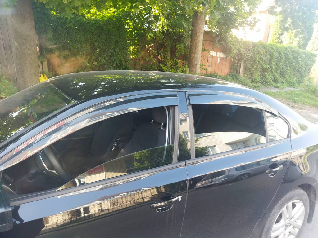 Window Deflectors (4 pcs, Sunplex Sport) for Volkswagen Jetta 2011-2018 - image 1