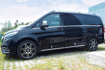 Stainless Steel Door Sill Protectors (4 pcs) for Mercedes Vito/V-class W447 2014- - image 1