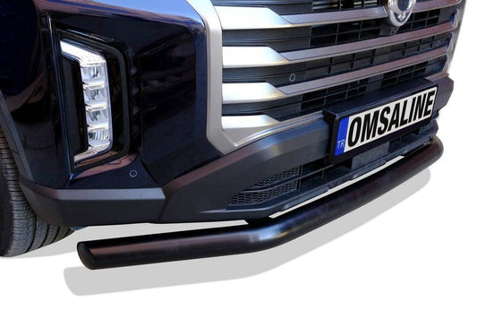 Front protection Texas (76mm, black) for SsangYong Musso II 2018 - Reelken Auto